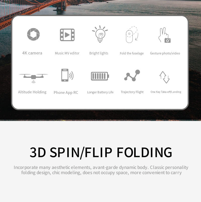 E88 Drone Photography Of High-definition Folding Four Axis