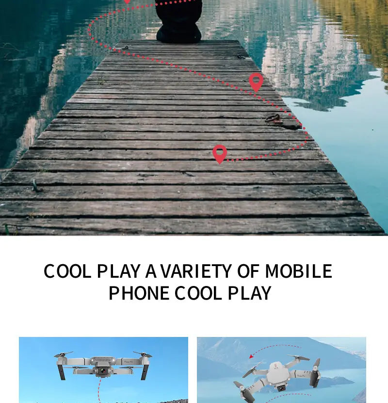 E88 Drone Photography Of High-definition Folding Four Axis