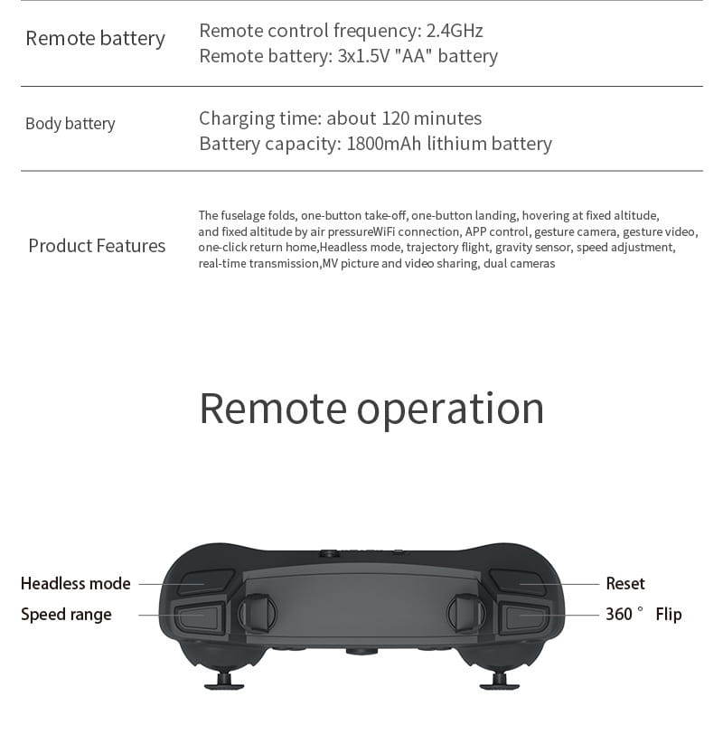 E88 Drone Photography Of High-definition Folding Four Axis