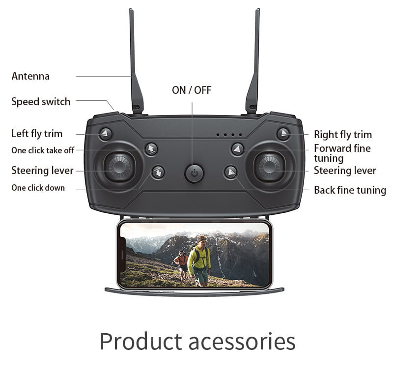 E88 Drone Photography Of High-definition Folding Four Axis