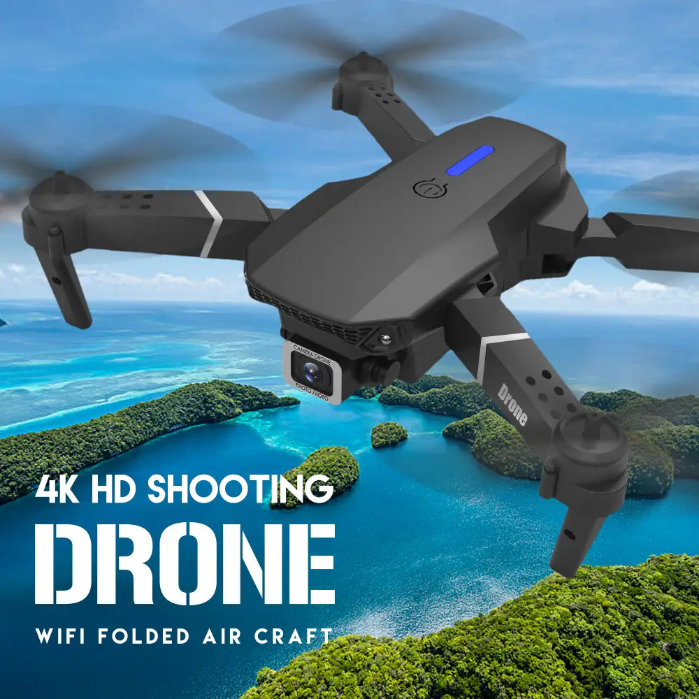 Dual-Lens Folding Drone Fixed-Height Four-Axis Aerial Photography Remote Control