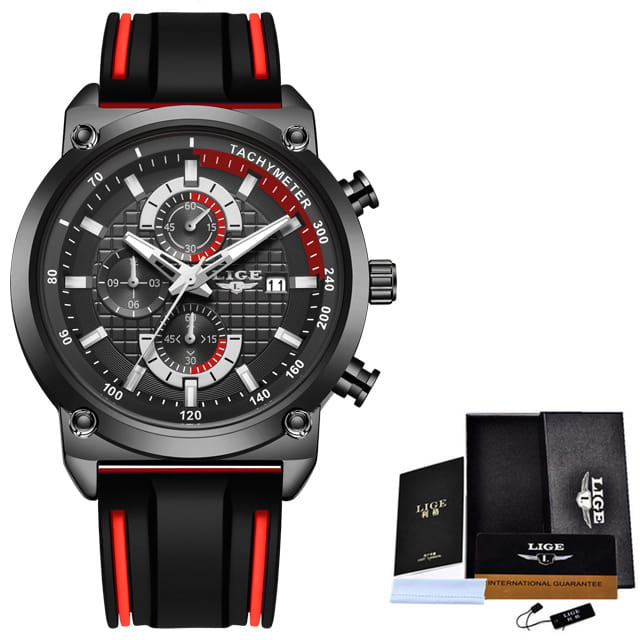 New Creative Design Blue Watches Men Luxury Quartz Wristwatch Stainless Steel Chronograph Sport Men Watch Relogio