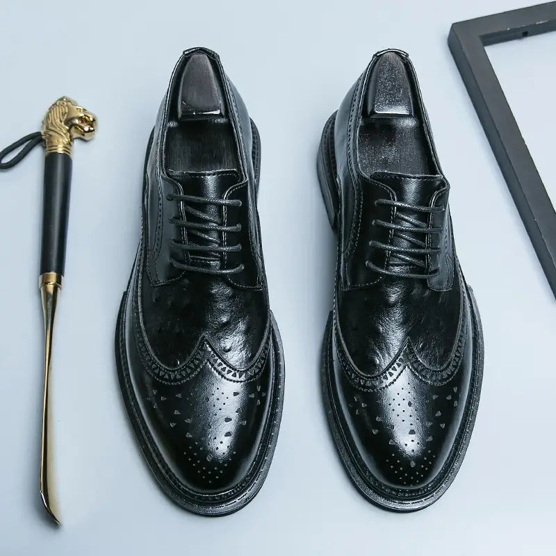 Men’s Business Formal Leather Shoes British Style