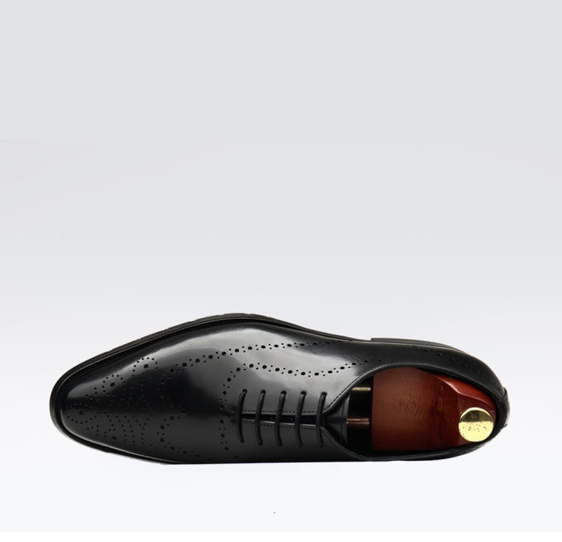 British Pointed Toe Business Formal Wear Lace-up Shoes Men