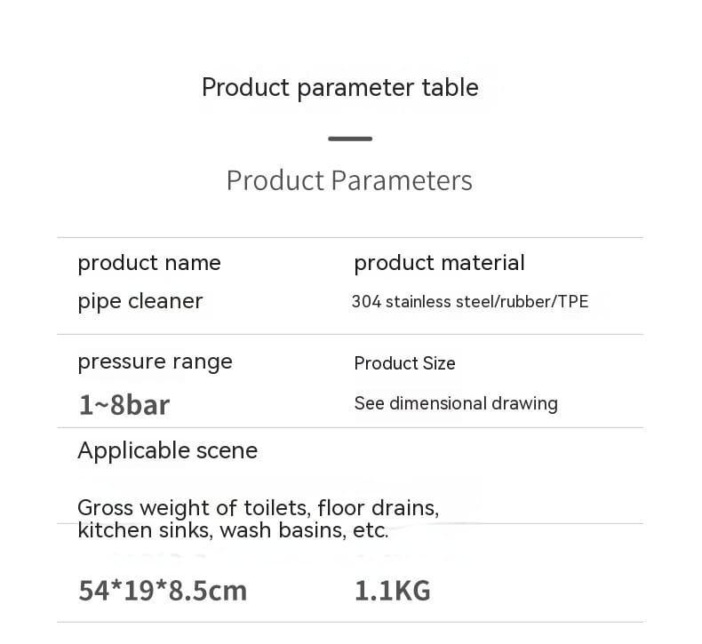 Toilet Household Pipe Unclogging Artifact Sewer Toilet Kitchen Dredging Tool Toilet Blocked Toilet Plunger