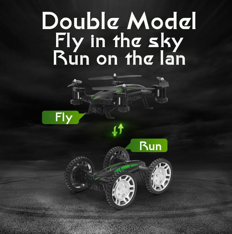 OTRC FY602 Air-Road RC Drone Car 2 in 1 Flying Car 2.4G RC Quadcopter Drone 6-Axis 4CH Helicopter With HD Camera High