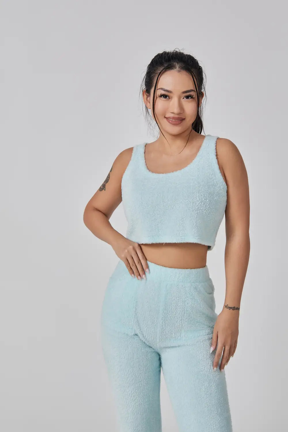Cozy Pajama Set 3 Piece Lounge Set Cute Loungewear Warm Suit Sets Matching Set Lounge Set 3 Piece Pant Sets Women
