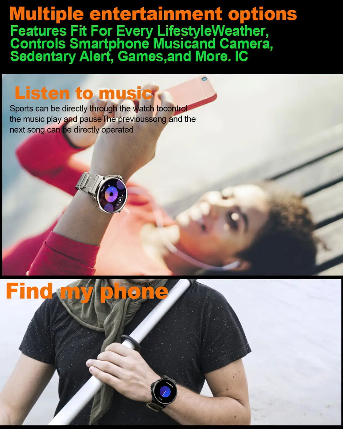 HD Large Screen Smart Watch Bluetooth Calling Heart Rate Blood Oxygen Monitoring