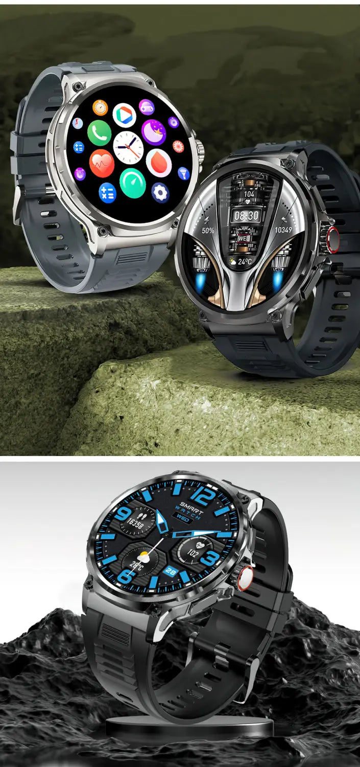 HD Large Screen Smart Watch Bluetooth Calling Heart Rate Blood Oxygen Monitoring