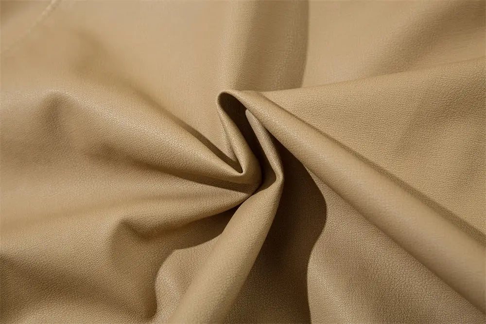 Letter Embroidery Pu Leather Coat Men