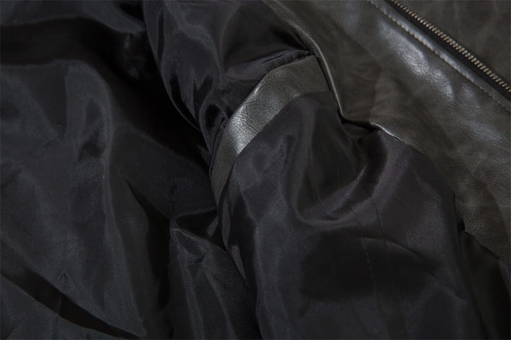 American Retro Baseball Uniform Leather Men