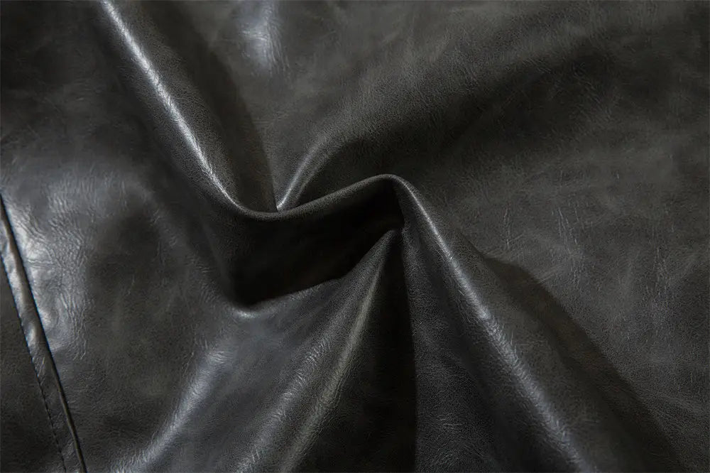 American Retro Baseball Uniform Leather Men