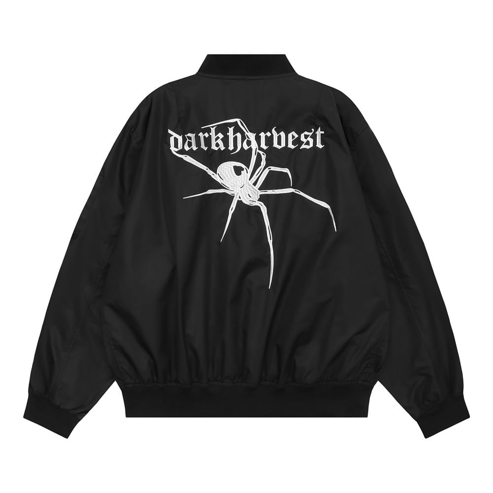 Spider Web Embroidery Thickening Coat Men