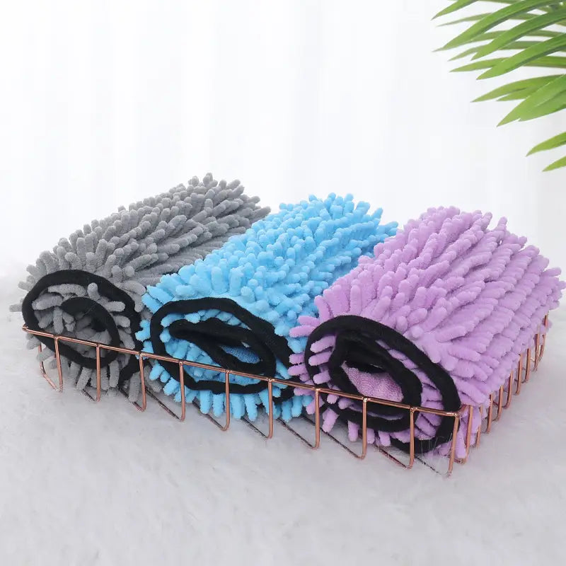 Dogs Cats Towels Super Absorbent Dog Bathrobe Microfiber Bath Towels Quick-Drying Cat Bath Towel For Pets Towel Dog