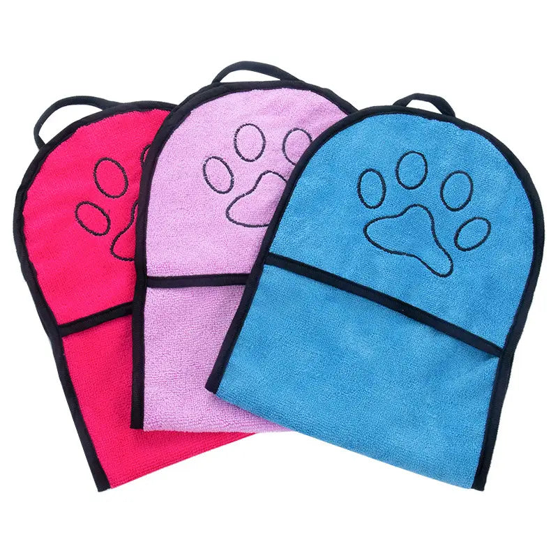 Dogs Cats Towels Super Absorbent Dog Bathrobe Microfiber Bath Towels Quick-Drying Cat Bath Towel For Pets Towel Dog