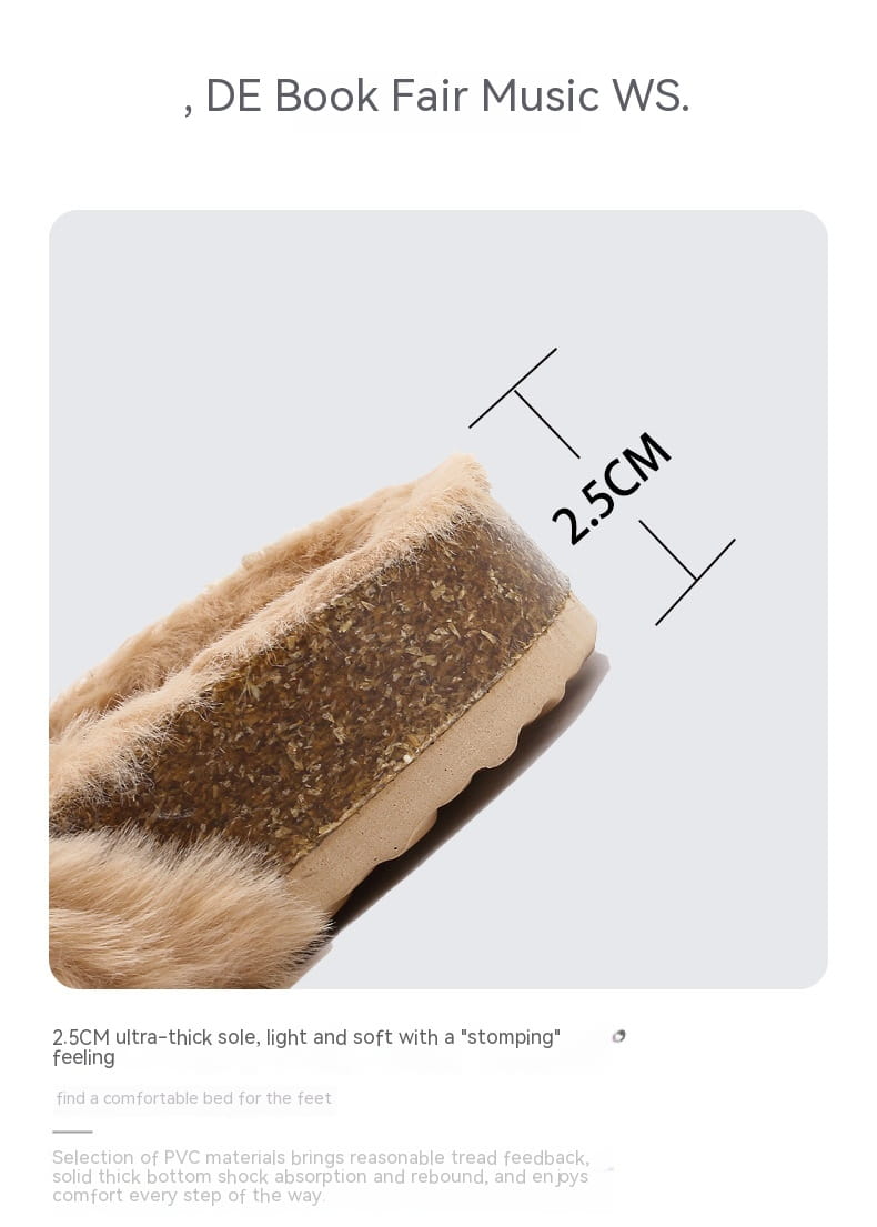 Women’s Outer Wear Warm Winter Cotton Slippers