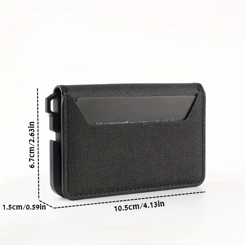 Men’s Ultra-thin Metal EDC Leather Wallet