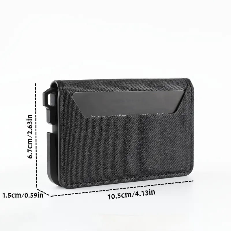 Men’s Ultra-thin Metal EDC Leather Wallet