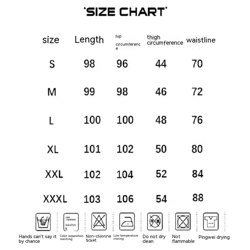 American Retro Gradient Washed Casual Trousers Men