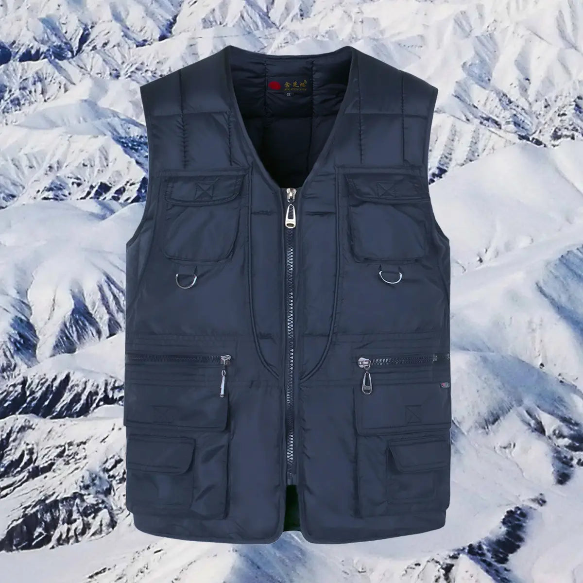 Middle-aged And Elderly Down Cotton Casual Vest Men