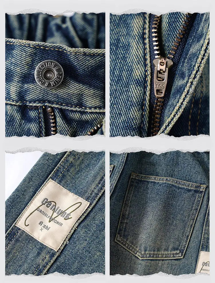 Men’s Plus Size Loose Wide-leg Straight Pants