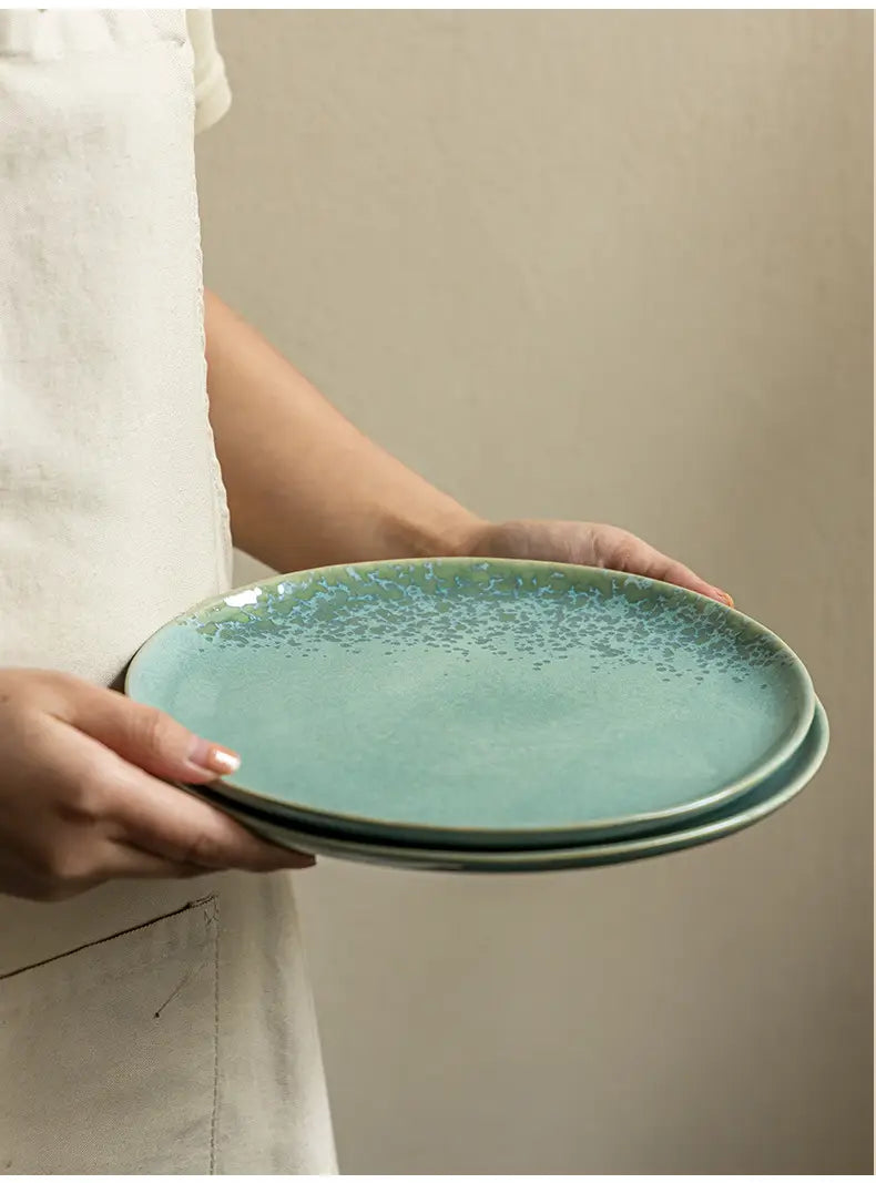 Minimalist Chinese Style Household Ceramic Plates