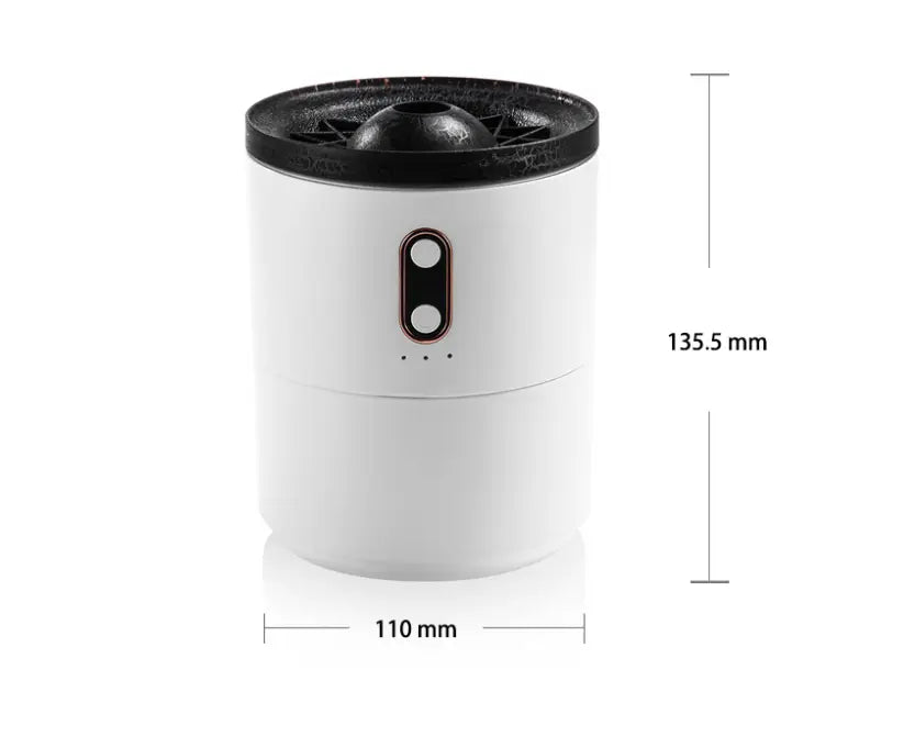 Essential Oil Diffuser Volcanic Flame Aroma USB Portable Jellyfish Air Humidifier Night Light Lamp Fragrance Humidifier