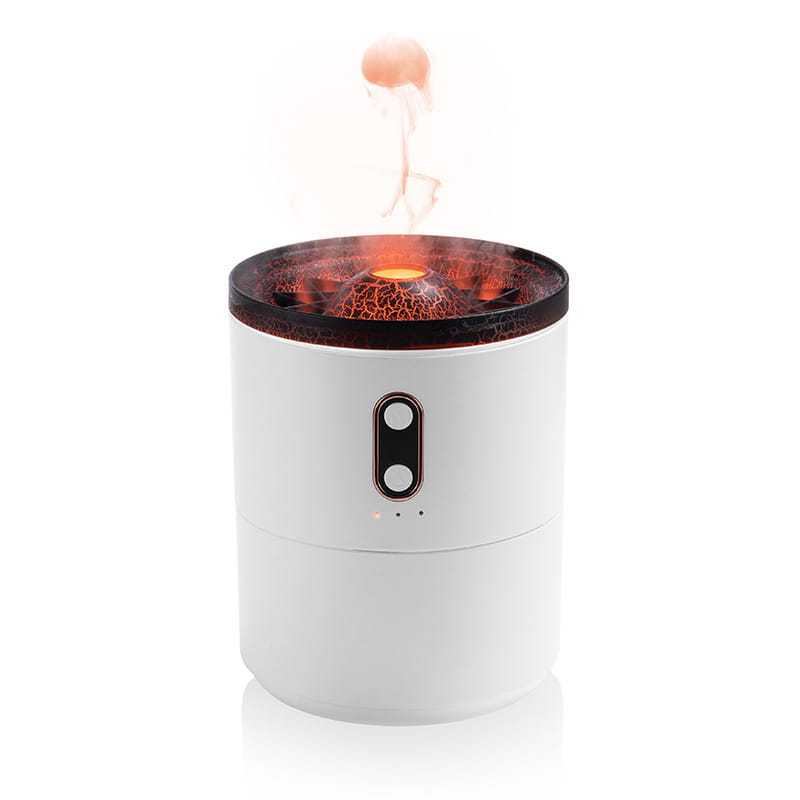 Essential Oil Diffuser Volcanic Flame Aroma USB Portable Jellyfish Air Humidifier Night Light Lamp Fragrance Humidifier