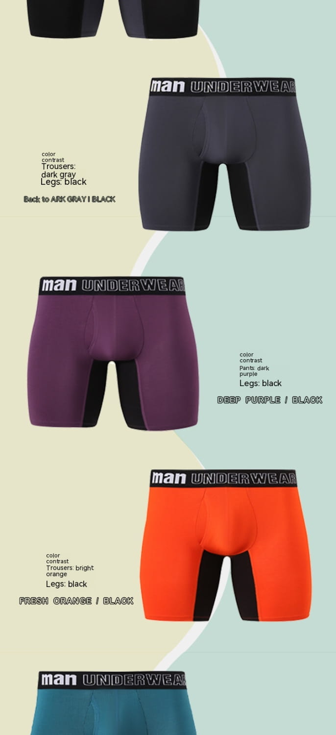 Bamboo Fiber Long Open Men’s Underwear