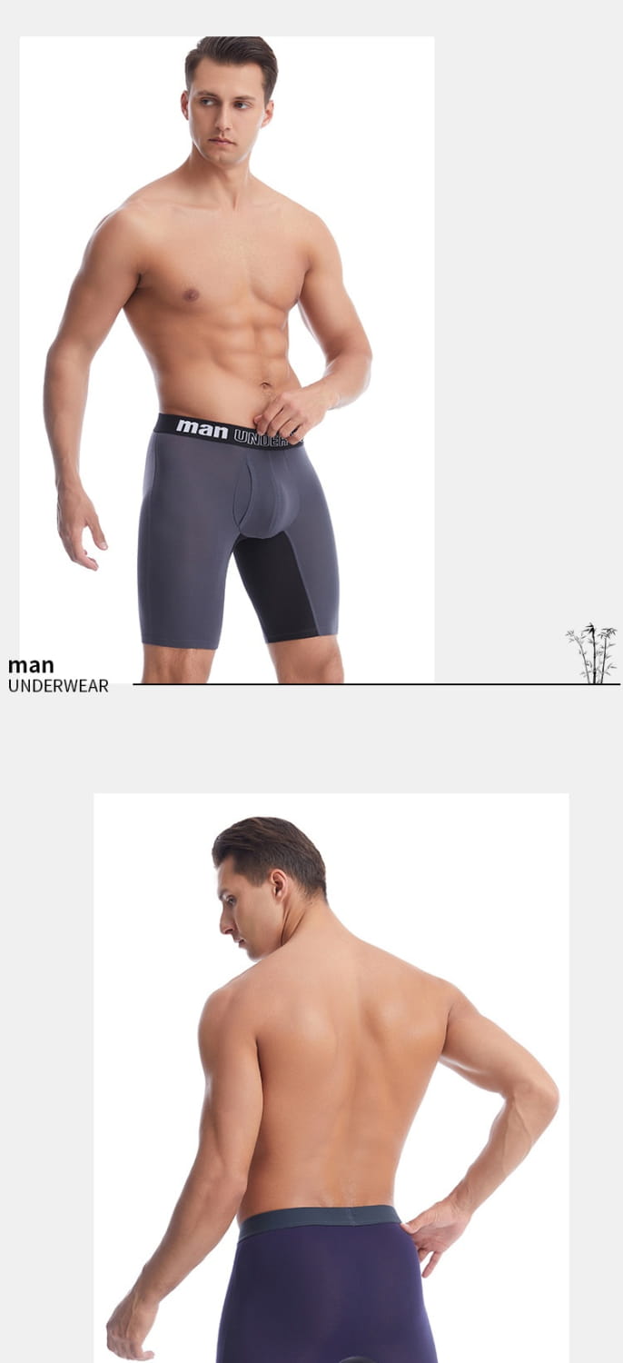 Bamboo Fiber Long Open Men’s Underwear