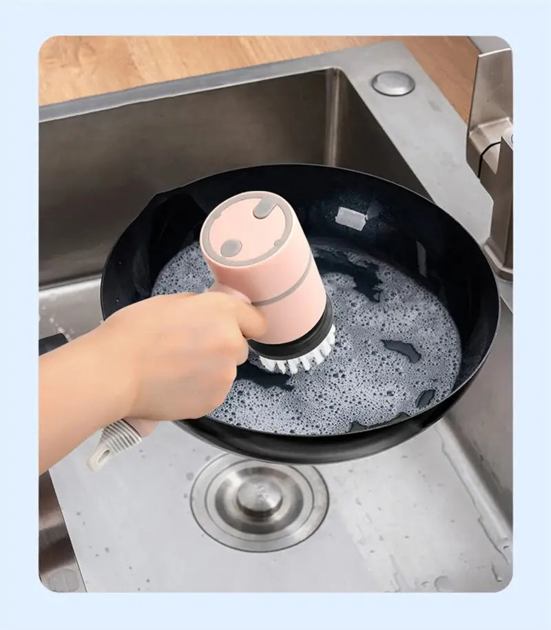 Electric Cleaning Brush Dishwashing Brush Automatic Wireless USB Rechargeable Professional Kitchen Bathtub Tile