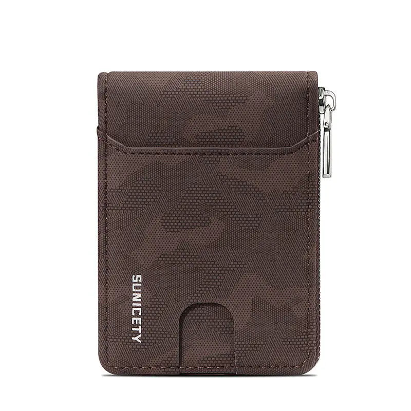Camouflage Large Capacity Zipper Men’s Wallet
