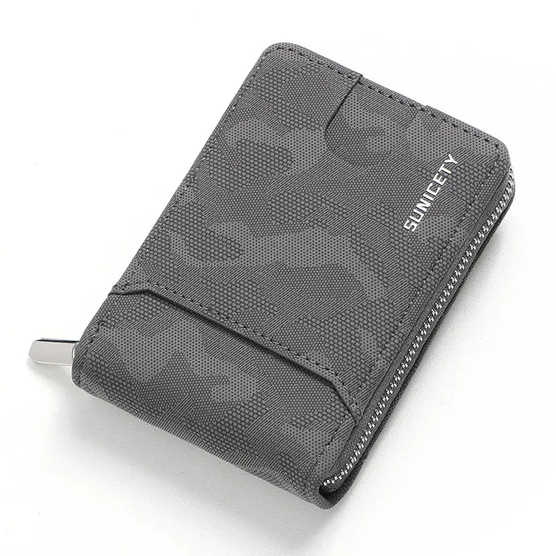 Camouflage Large Capacity Zipper Men’s Wallet