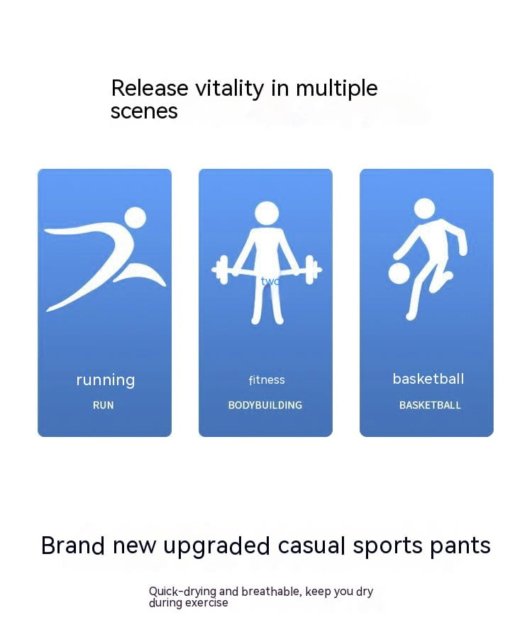 Loose Tappered Men’s Sports Youth Casual Pants