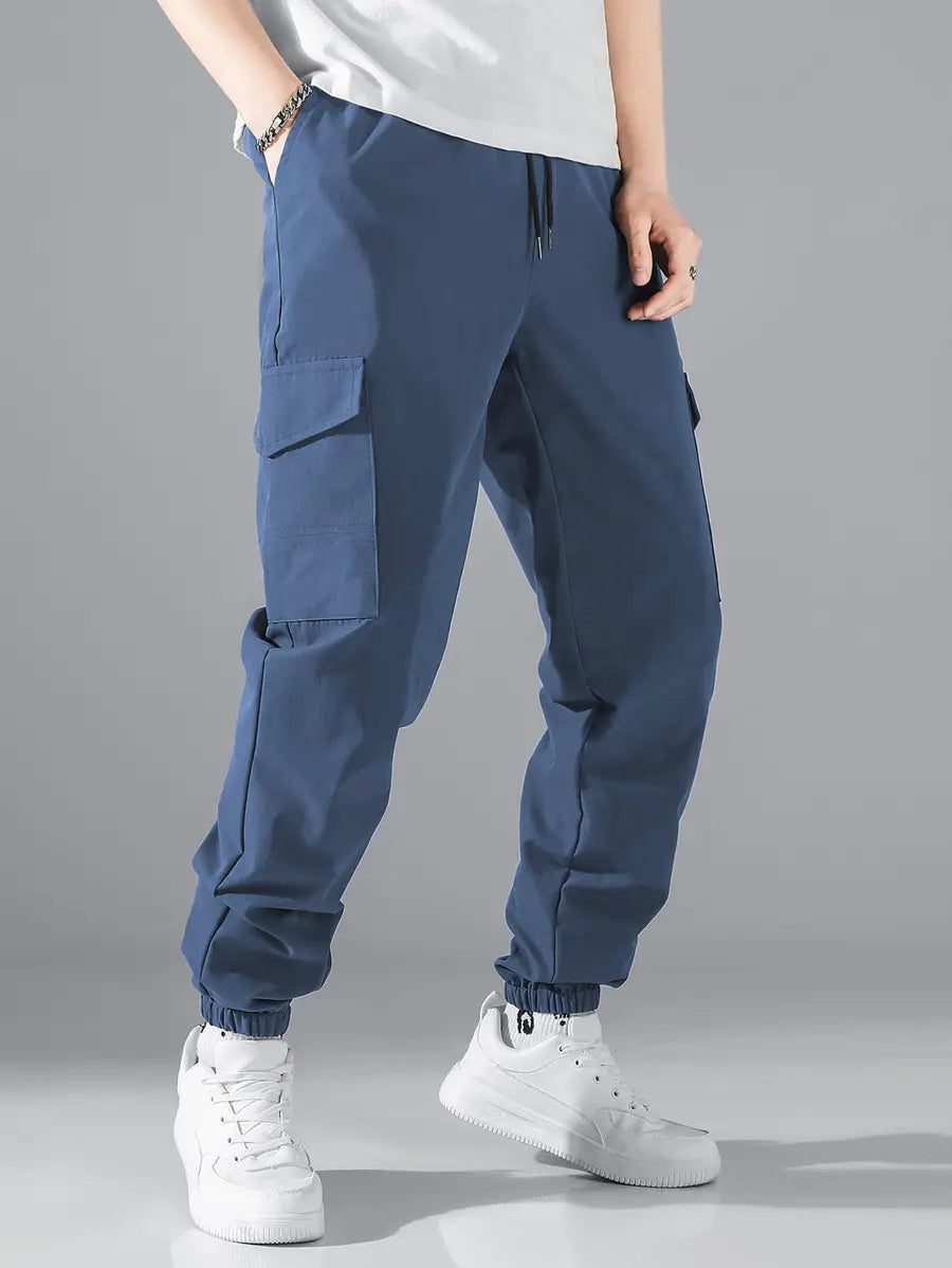 Men’s Multi-pocket Workwear Pants High Street