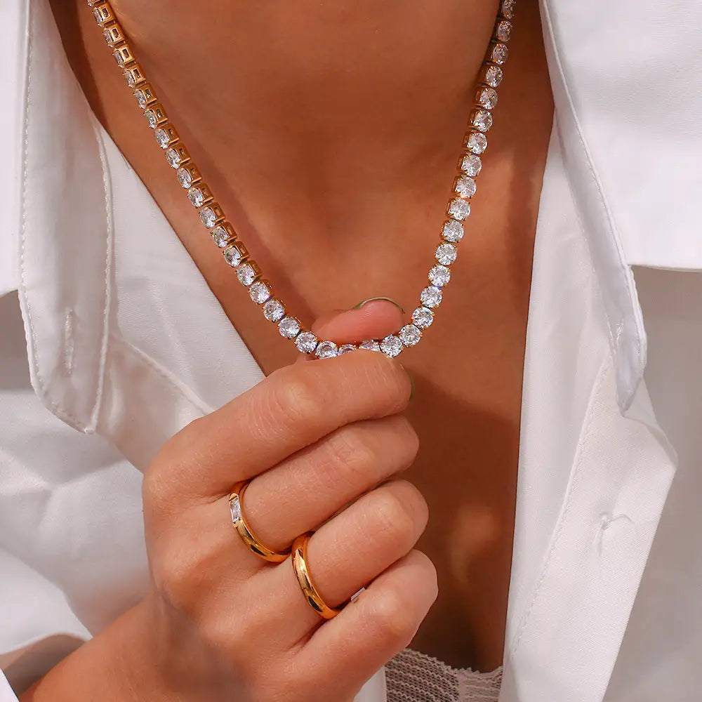 Stainless Steel Fashion Simple Bracelet Necklace Ornament