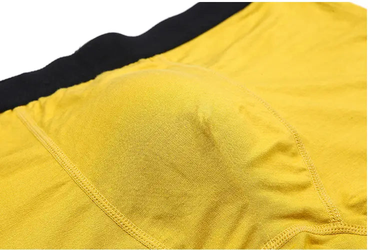 Pure Color Bamboo Fiber Men Underwear