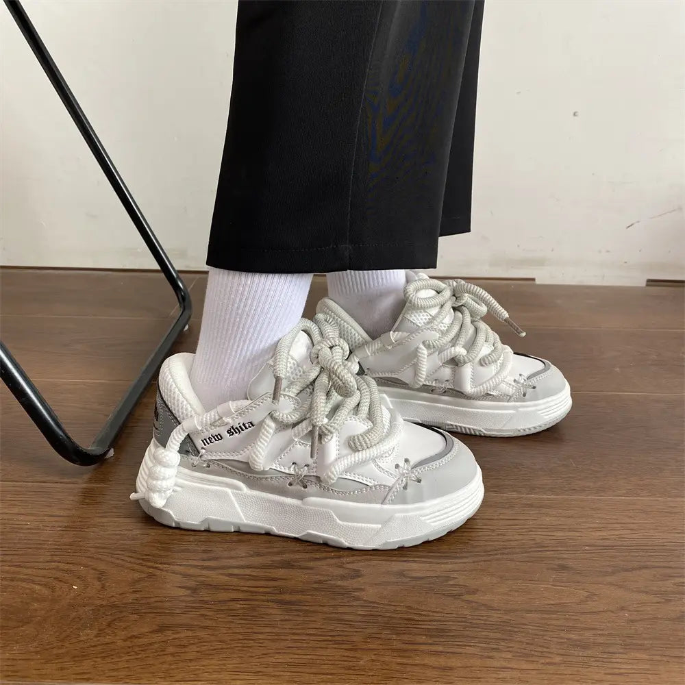 Korean Style Women’s Dad Shoes Versatile Student Casual Platform
