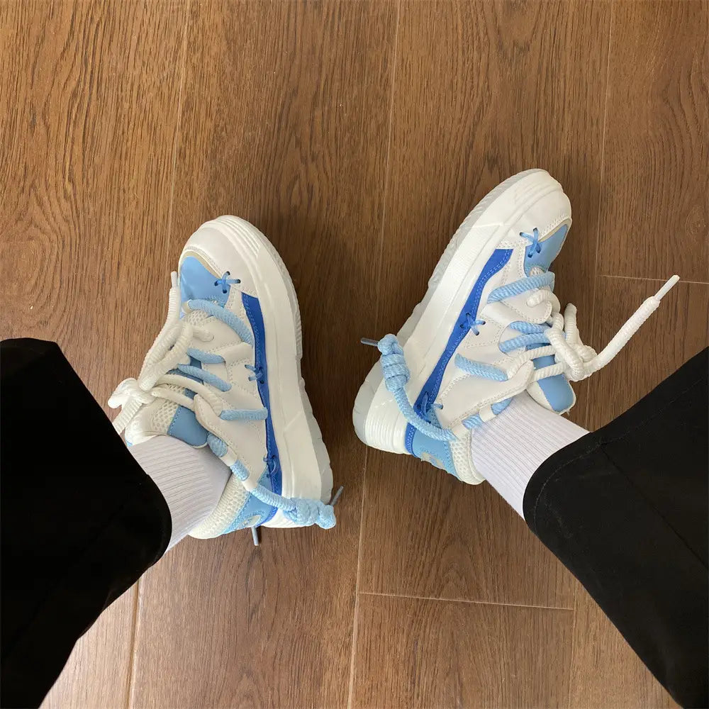 Korean Style Women’s Dad Shoes Versatile Student Casual Platform