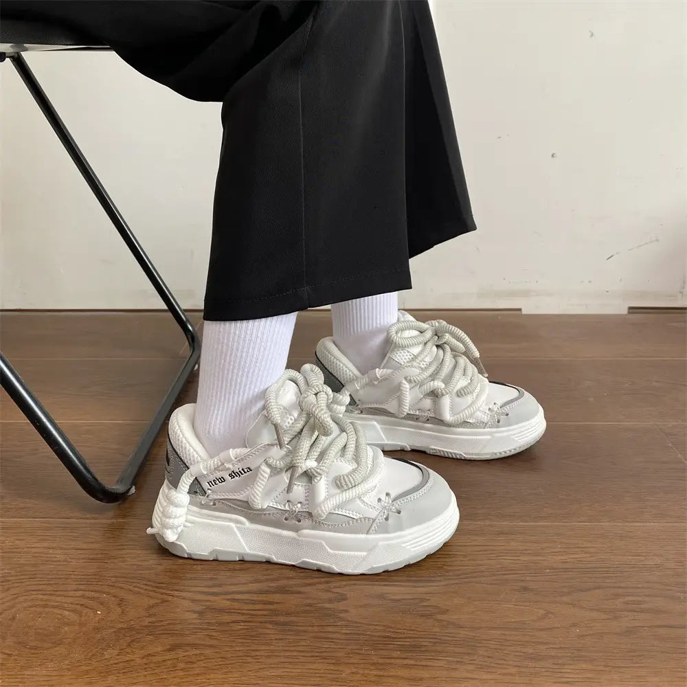 Korean Style Women’s Dad Shoes Versatile Student Casual Platform