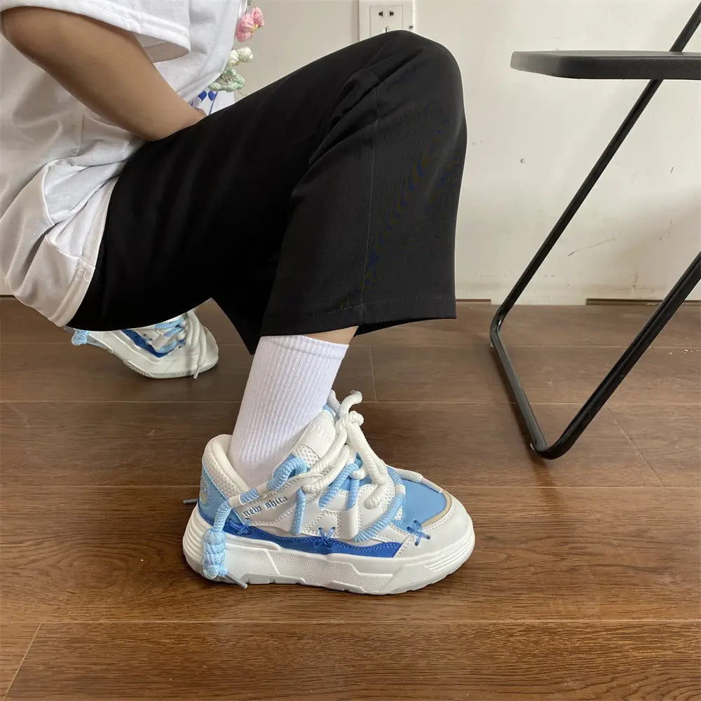 Korean Style Women’s Dad Shoes Versatile Student Casual Platform