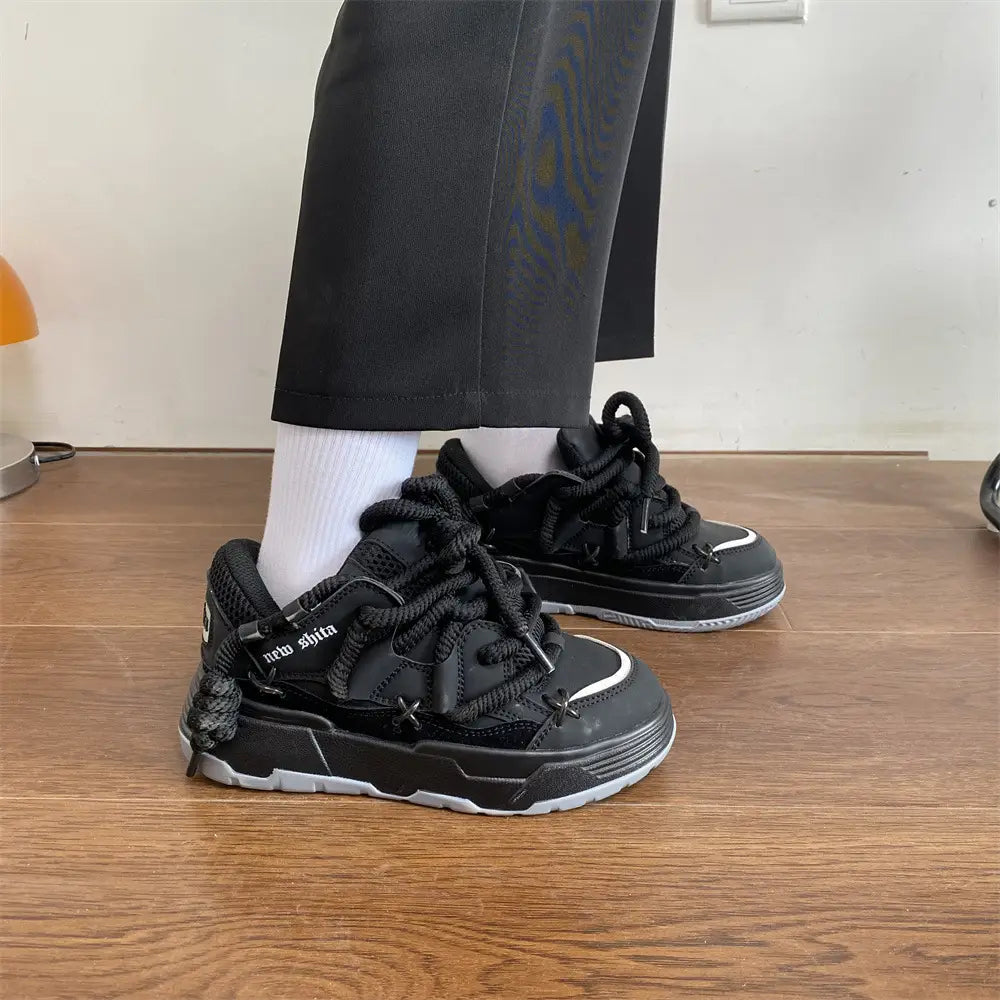 Korean Style Women’s Dad Shoes Versatile Student Casual Platform