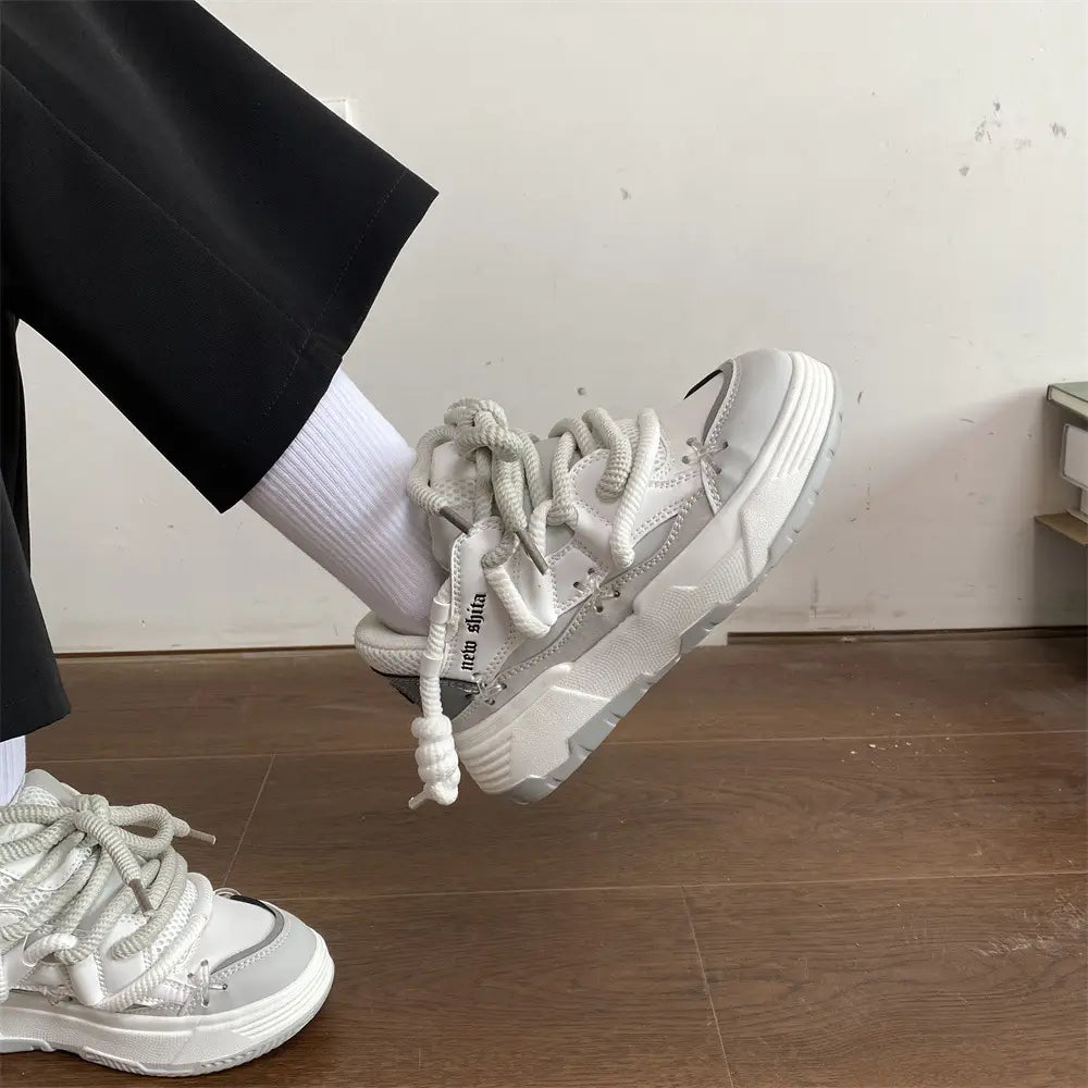 Korean Style Women’s Dad Shoes Versatile Student Casual Platform