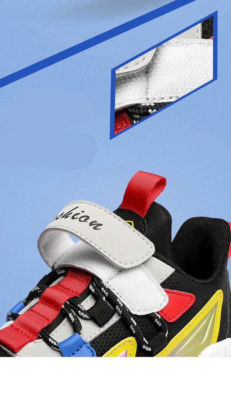 Leather Little Girls Running Shoes