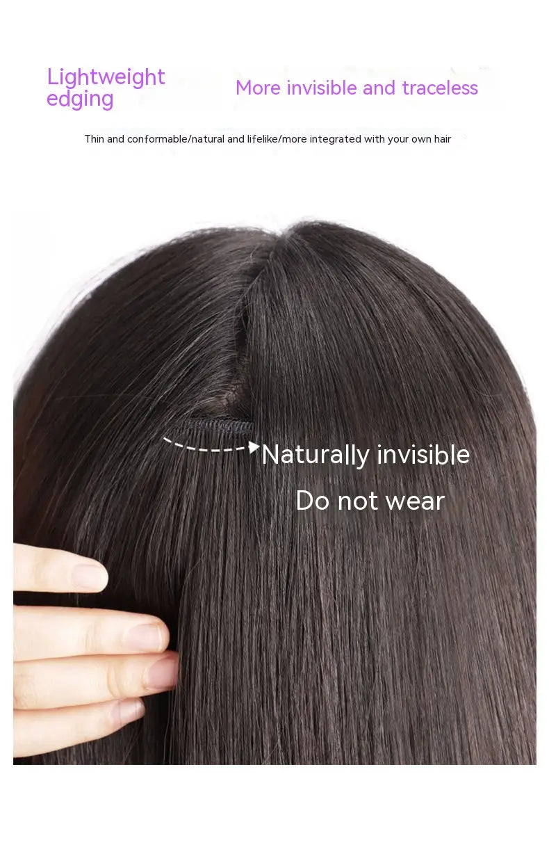 Women’s Wig Seamless Artificial Hair Full-head Wig Long Curly Hair