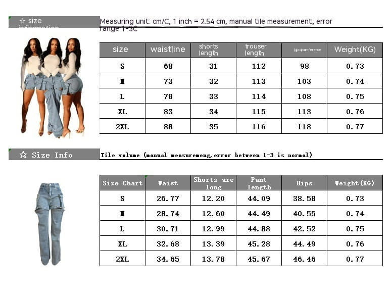 Women’s Detachable Hanging Bag And Pants Stretch Denim Wear Shorts Trousers