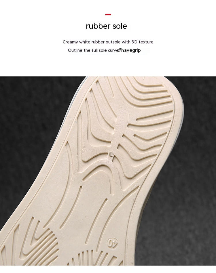 Men’s Spring And Autumn Leather Casual Sneakers