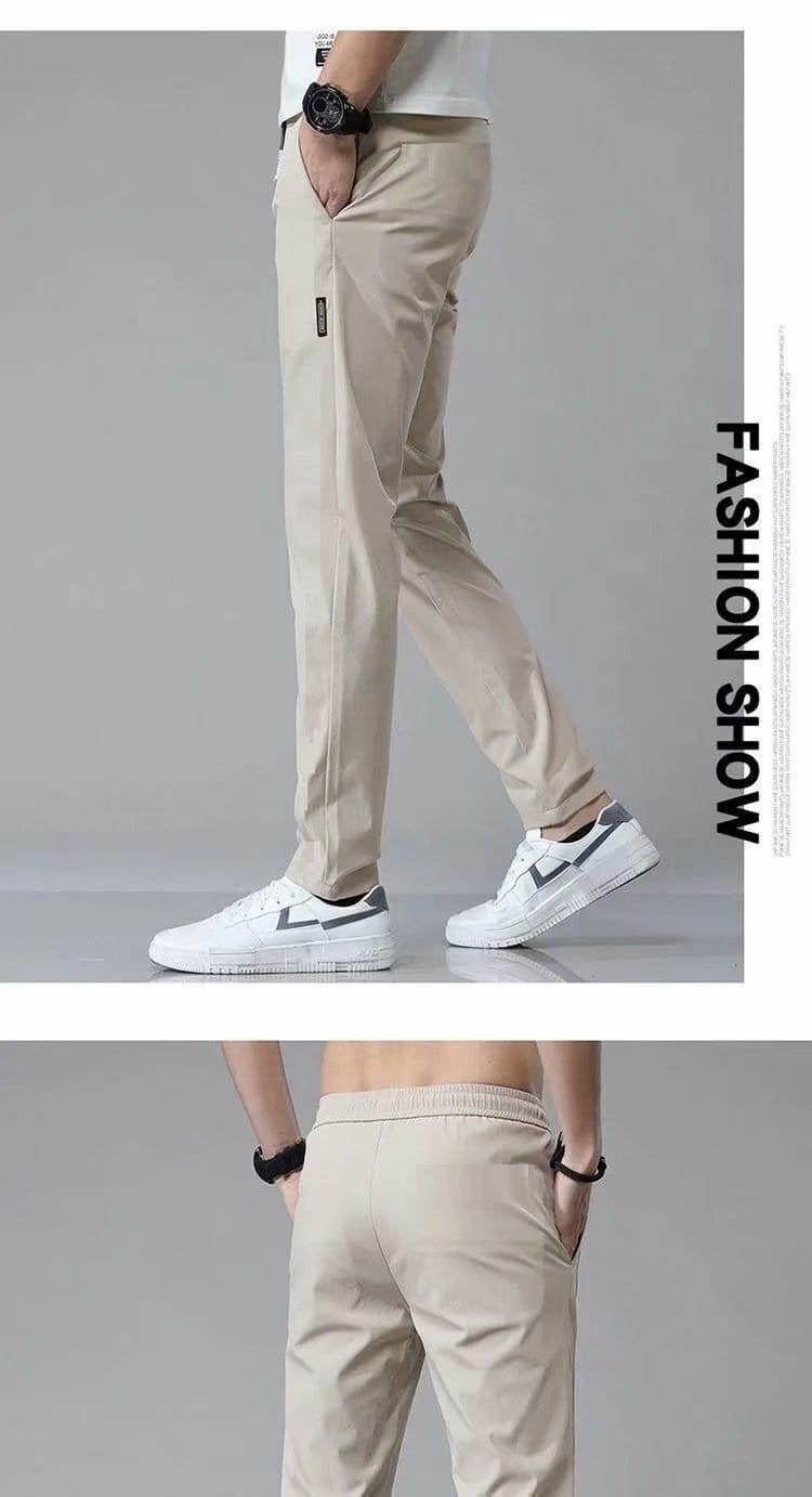 Drawstring Trousers Thin Casual Pants Korean Version Loose Straight Sweatpants Mens Clothing