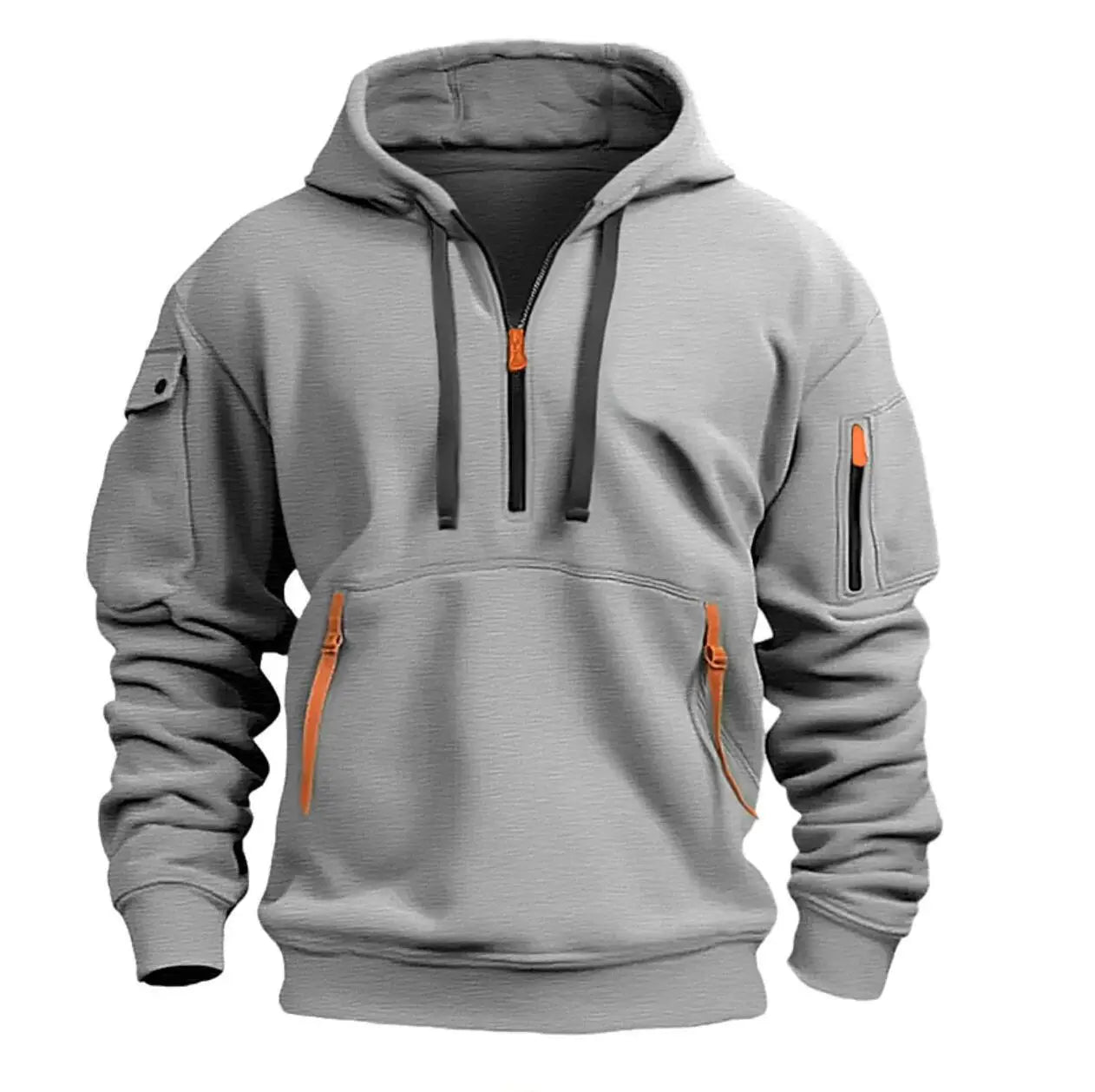 Cotton Dropped Shoulder Hooded Sweatshirt Men’s Women’s Plus Size Loose Pullover Fashion Sweatshirt