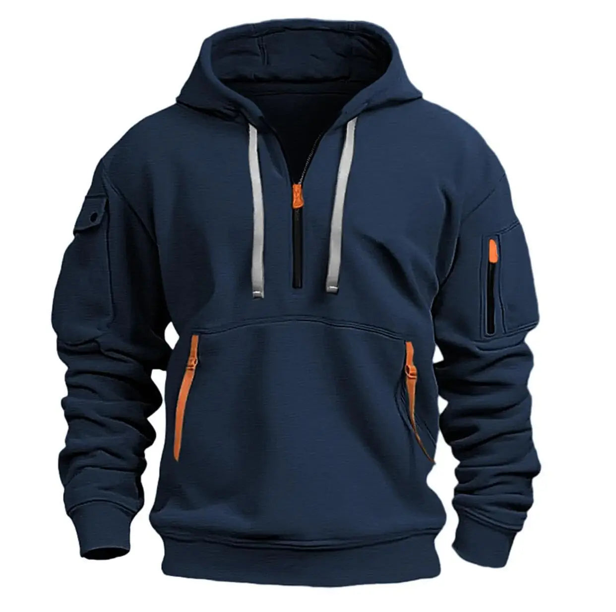 Cotton Dropped Shoulder Hooded Sweatshirt Men’s Women’s Plus Size Loose Pullover Fashion Sweatshirt